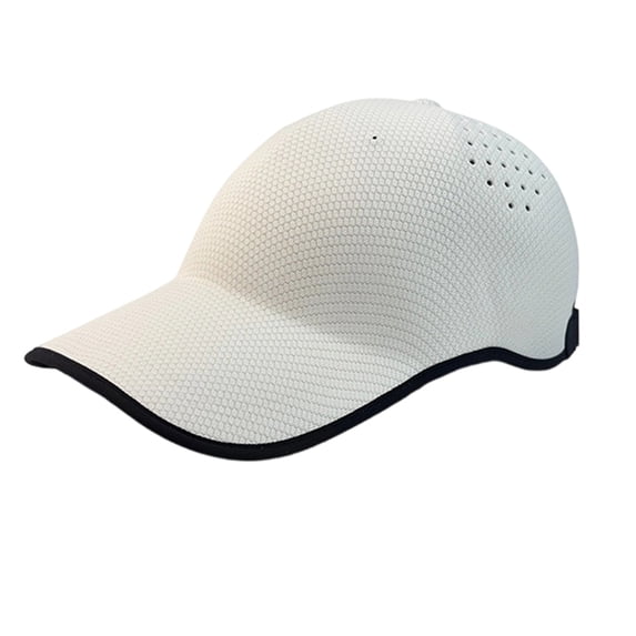 LNZGNM Unisex One piece Molded Baseball Cap Seamless Packable Lightweight Baseball Cap Breathable Quick Dry Outdoor Hat,White
