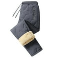 thumbnail image 1 of LNZGNM Winter Pants for Men Big and Tall Warm Fleece Lined Sherpa Sweatpants Elastic Waist Athletic Track Jogger Pant Lounge Winter Insulated Pant Mens Sweatpants, Dark Gray 3XL, 1 of 4