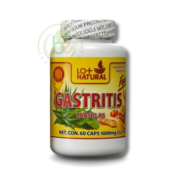 LO+NATURAL Gastritis 60 Capsules Forte (1000mg) each Dietary Supplement