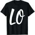 thumbnail image 1 of LO VE Love Matching Couple Husband Wife Valentine's Day Gift T-Shirt men and women can wear, black, white, gifts, 1 of 4
