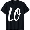 thumbnail image 1 of LO VE Love Matching Couple Husband Wife Valentine's Day Gift T-Shirt, 1 of 4