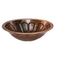 thumbnail image 1 of LO19FSBDB Sunburst Under Counter Hammered Copper Sink, 1 of 3