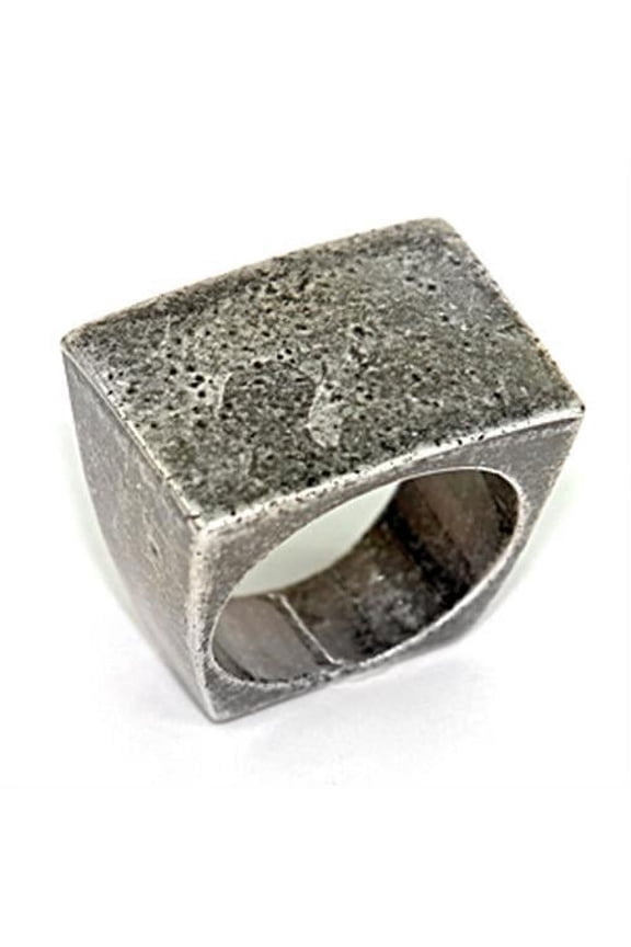 LOA057 - Ruthenium Brass Ring with No Stone