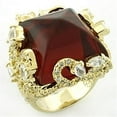 thumbnail image 1 of Gold Brass Ring with Synthetic Synthetic Glass in Siam for Women Style LOA682, 1 of 1