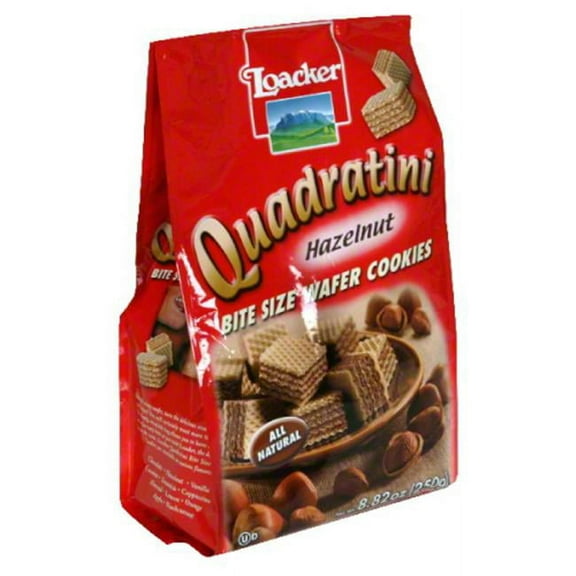 LOACKER WAFER QUDRTNI HZLNT 250G-8.82 OZ -Pack of 8
