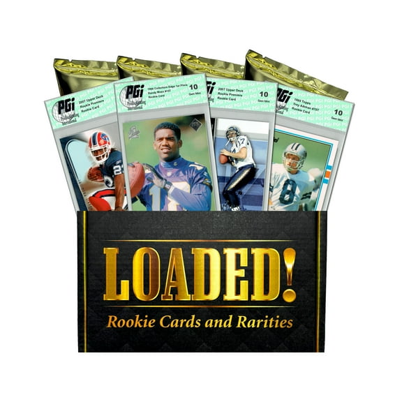 LOADED! Legends PGI 10 Football Collector's Box: 4) Rookie Cards  Moss Warner+