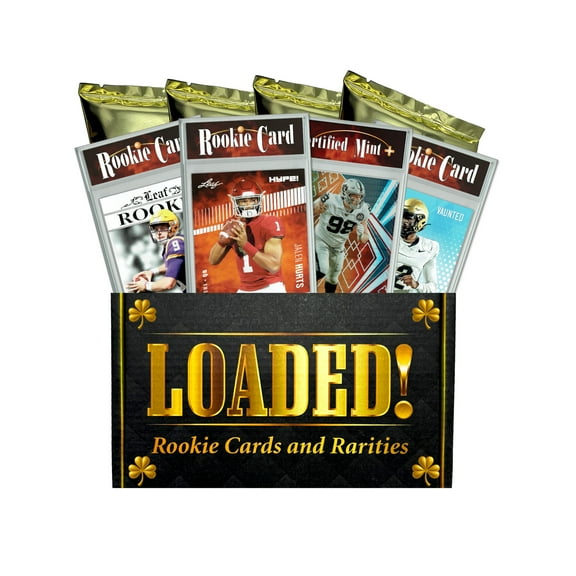 LOADED! Lucky Football Collector's Box: 4 Certified Mint Rookie & Star Cards - Joe Burrow, Jayden Daniels, Josh Allen, Travis Hunter & More
