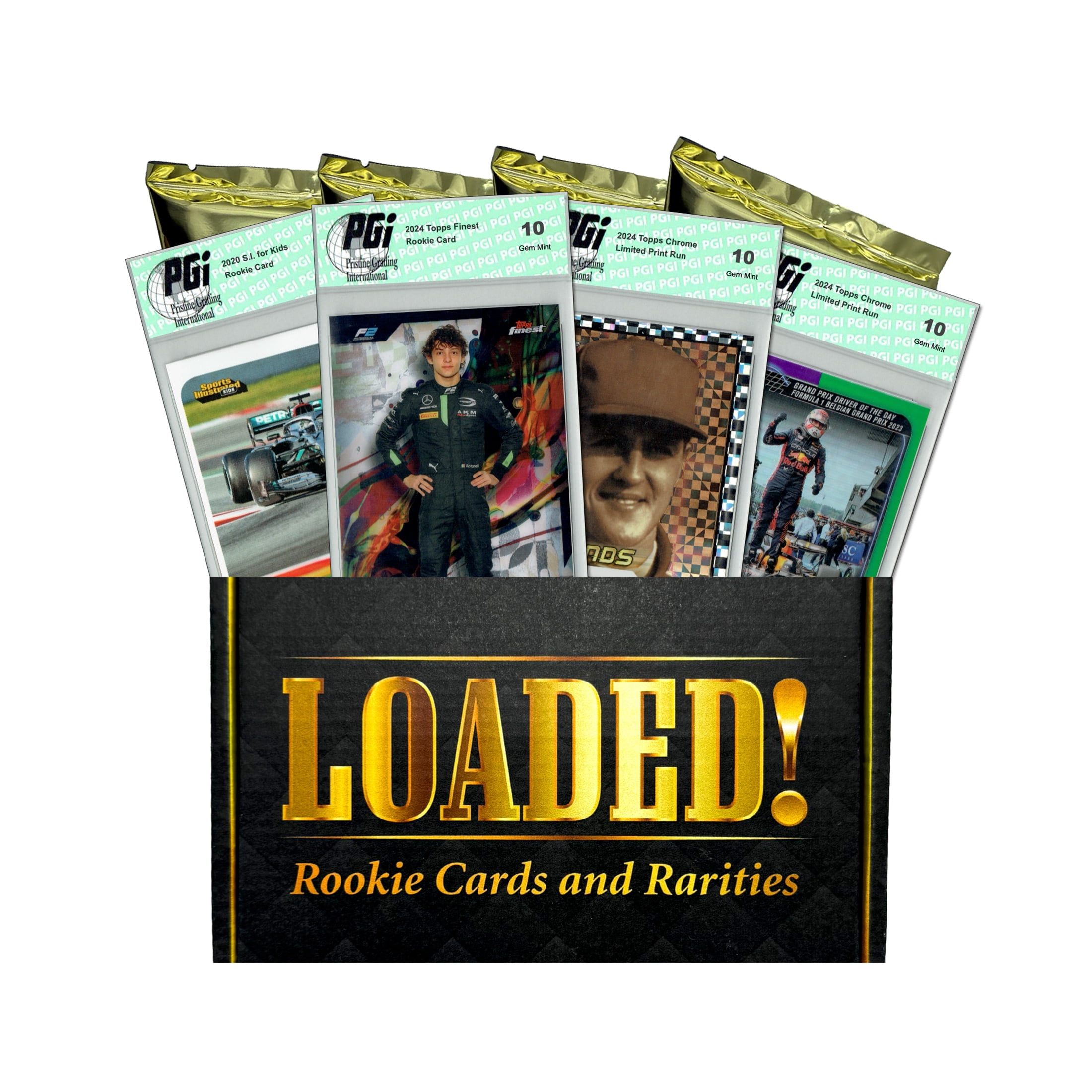 Formula 1 Rack Collectible LOADED! PGI 10 Formula 1 F1 Collector's Box Rookie Cards ...
