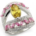 thumbnail image 1 of Sterling Silver Ring AAA GRD CZ Citrine LOAS1101 for Women Style High, 1 of 1