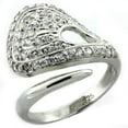 thumbnail image 1 of Sterling Silver Ring AAA GRD CZ Clear LOAS1161 for Women Style High, 1 of 1