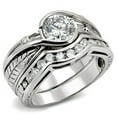 thumbnail image 1 of Rhodium 925 Sterling Silver Ring with AAA Grade CZ in Clear for Women Style LOAS1215, 1 of 1