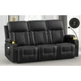 thumbnail image 1 of LOBERFVE Recliner Couch, 3 Seater Sofa with Cup Holders for Living Room, 1 of 6