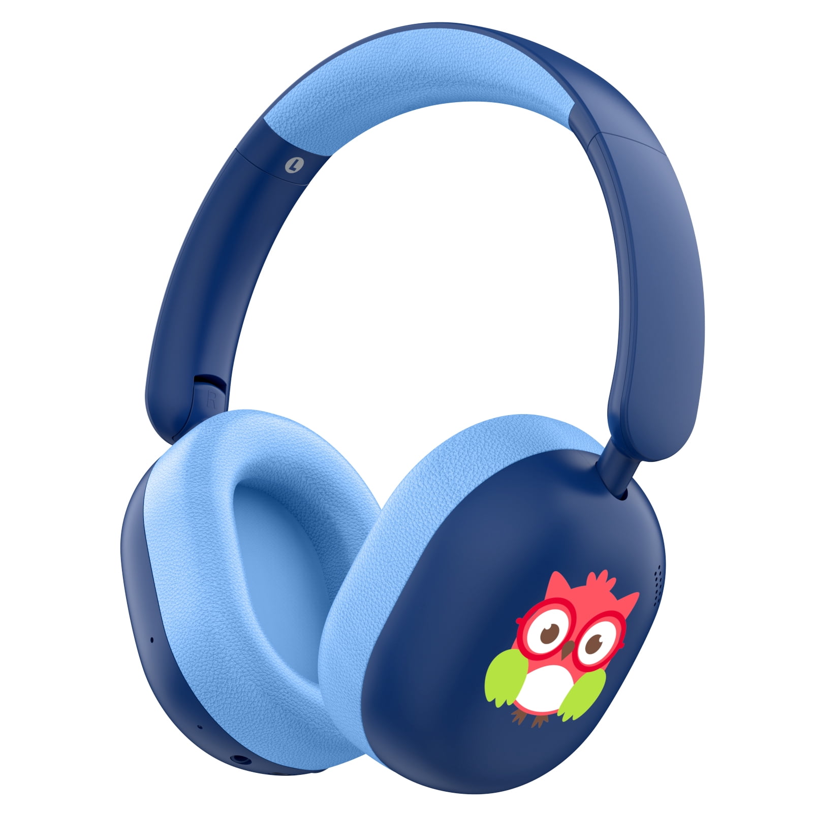 LOBKIN Kids Bluetooth Headphones Over Ear Headphones with Mic 35H Playtime 85dB Safe Volume Foldable Design for Girls Boys Travel/School/Tablet Blue
