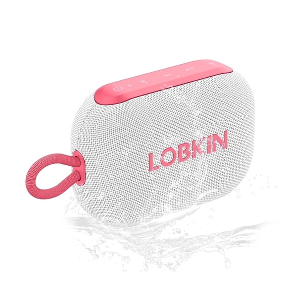 LOBKIN Portable Bluetooth Speaker IP67 Waterproof 10W Loud Sound 24H Playtime Wireless Stereo Pairing Small Wireless Speaker for Home/Outdoors/Trave