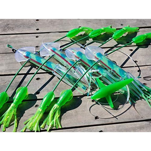 LOBO LURES SquidNation Billfish Edition Longtail Flippy Floppy Pakula Edition Marlin & Tuna Fishing Teaser Daisy Chain