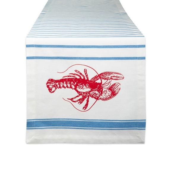LOBSTER STRIPE TABLE RUNNER 14x72