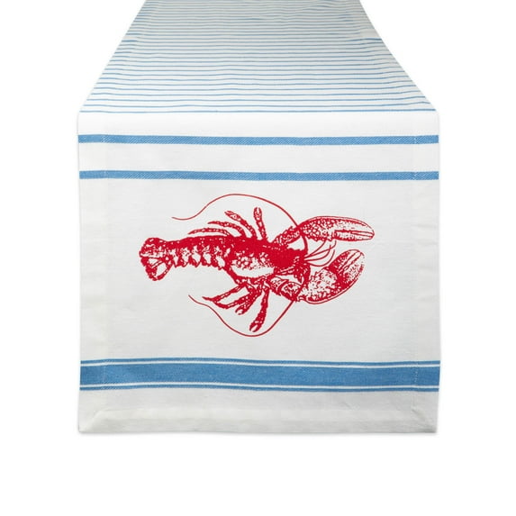 LOBSTER STRIPE TABLE RUNNER 14x72