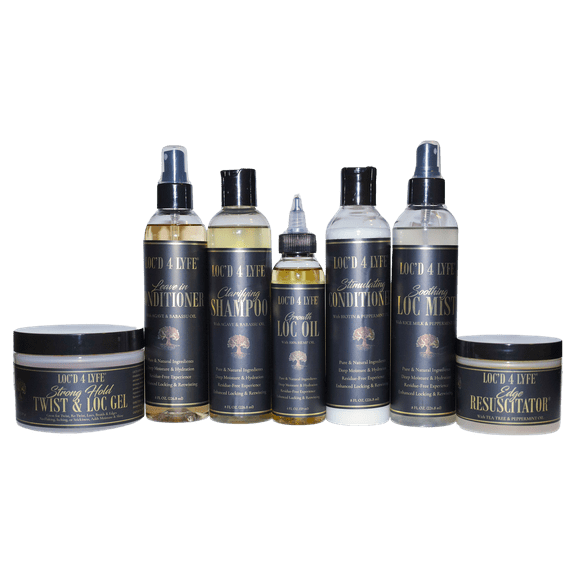 LOC'D 4 LYFE Ultimate Vegan Hair Care Bundle for Locs Nourishing, Moisturizing & Maintenance Essentials for All Hair Types