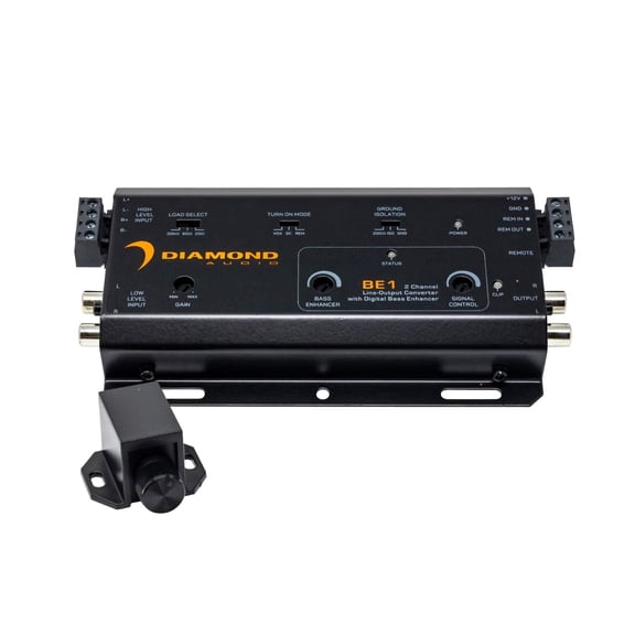 Diamond Audio 2-Channel LOC Series Line-Output Converter W/Digital Bass Enhancer - BE1