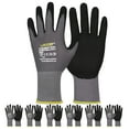 thumbnail image 1 of LOCCEF Work Gloves MicroFoam Nitrile Coated-6 Pairs,Seamless Knit Nylon Gloves,Gray Work gloves, 1 of 7