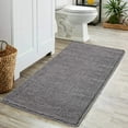 thumbnail image 1 of LOCHAS Luxury Bathroom Rug Shaggy Bath Mat 24 x 60 Inch, Washable Non Slip Bath Rugs for Bathroom Shower, Soft Plush Chenille Absorbent Carpets Mats, Gray, 1 of 7