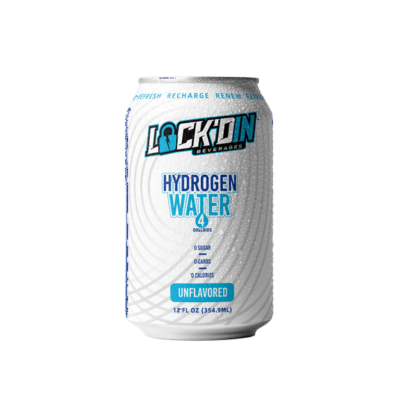 LOCK'DIN Original Hydrogen Water w/ Quad-C (Case of 12)