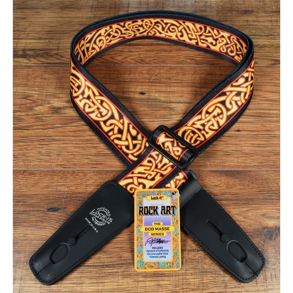 LOCK-IT Straps Bob Masse Series 2" Harvest Twist Guitar Bass Strap 036 BM-6