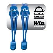 LOCK LACES Shoelaces Elastic No Tie, Royal Blue, 48-Inch