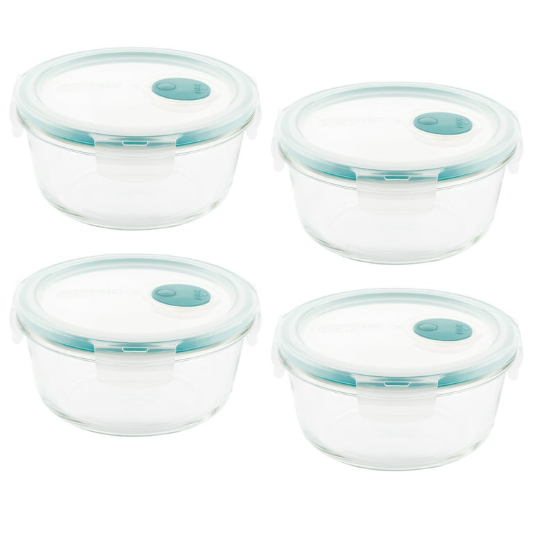 Lock & Lock LLG445T 34 oz Purely Better Vented Glass Food Storage Container,  Clear 