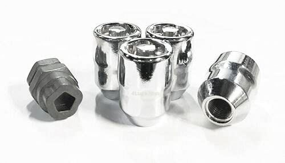 LOCKING LUG NUTS WHEEL LOCKS SET CHROME ACORN 7/1620