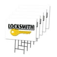 thumbnail image 1 of LOCKSMITH 5 Pack Of 18" x 24" Yard Sign & Stake | Advertise Your Business | Stake Included Image On Front Only | Made in The USA, 1 of 3