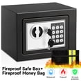 thumbnail image 1 of LOCKSWORTH 0.25 Cubic Feet Electronic Digital Safe Box, Steel Money Safe Box for Home with Fireproof Money Bag for Cash Safe Hidden, 1 of 11