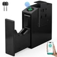 thumbnail image 1 of Locksworth Smart Gun Safe with LED Light, Biometric Fingerprint & App Control, Quick-Access Slide-Out Handgun Safe with Keypad & Hidden Key, Wall Mounted Pistol Safe, 1 of 6