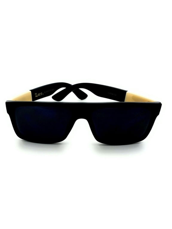 Biker Gangster Mens Male Adult OG Style Flat Top Designer Dark Sunglasses