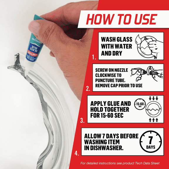 LOCTITE Instant Glass Glue - Pack of 2  Residential Use, Standard Application