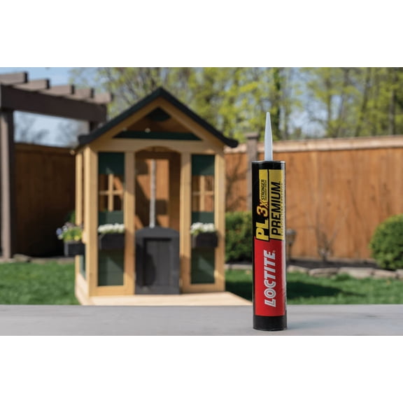 LOCTITE PL Premium Polyurethane Construction Adhesive - Single Pack Exterior Wood Surfaces, UV-Resistant Formula