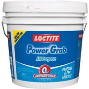Henkel Power Grab All-Purpose Panel & FRP Construction Adhesive - 1 Gal, White   Residential Use, Standard Application