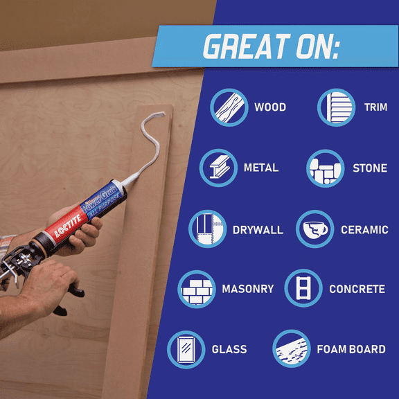 LOCTITE Power Grab Express All-Purpose Construction Adhesive - Pack of 2