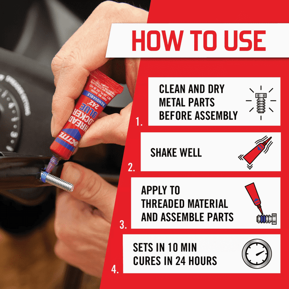 LOCTITE Threadlocker Sealant - Single Pack Residential Use, Standard Application