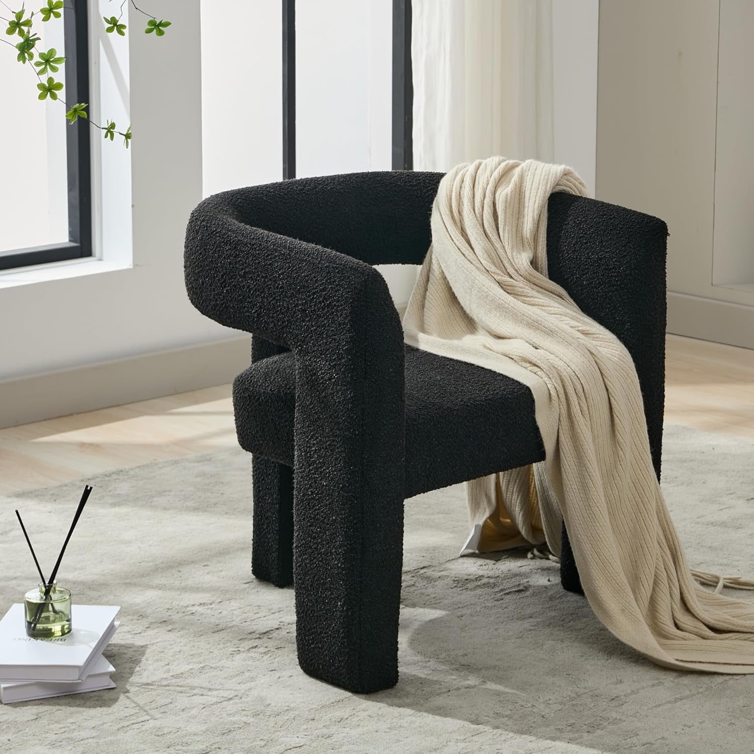 Boucle Chair Cb2 Lounge Chair LOCUS BONO Boucle Accent Chair