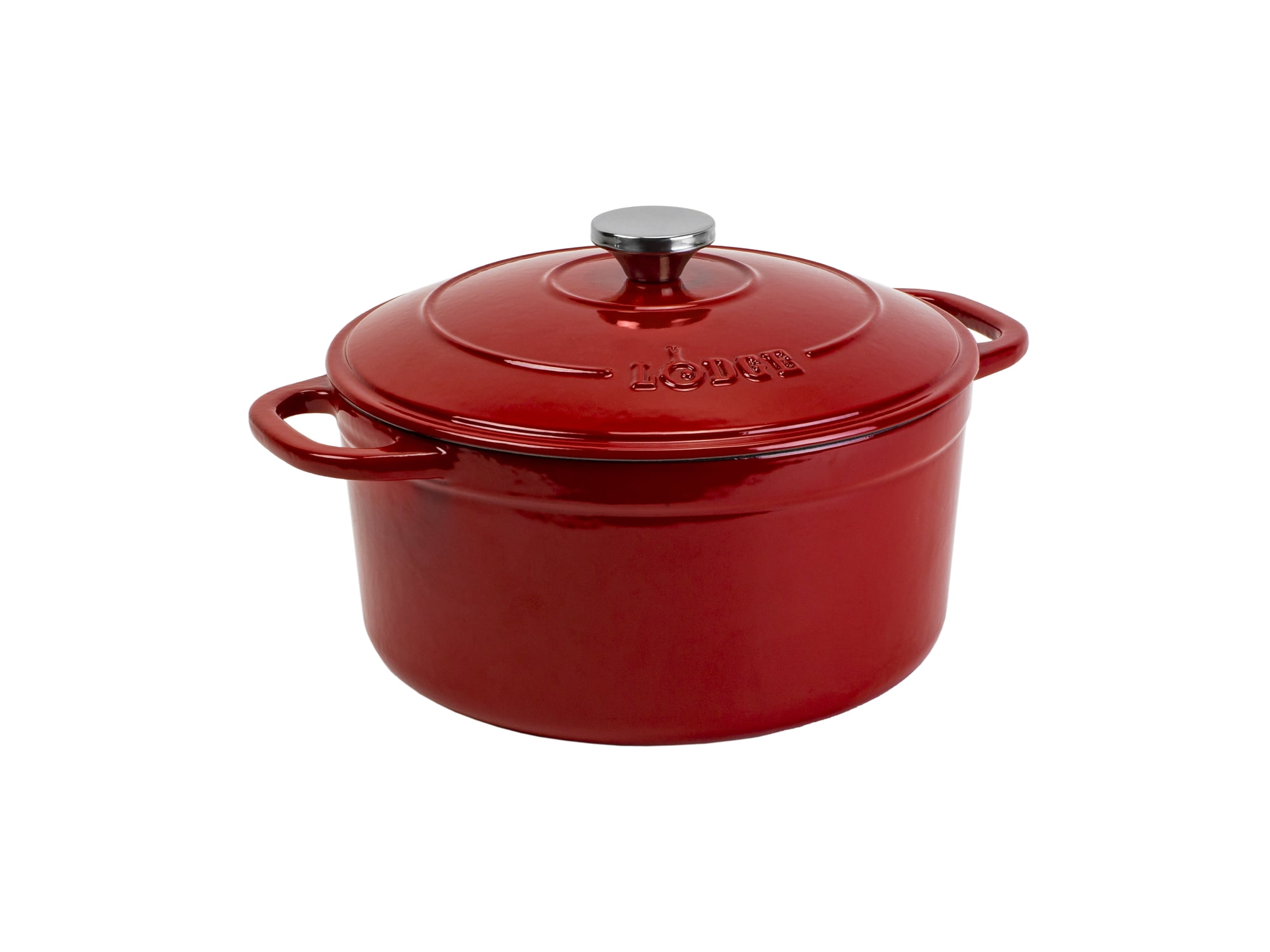Lodge 5.5 Quart Cardinal Enamel Cast Iron Dutch Oven