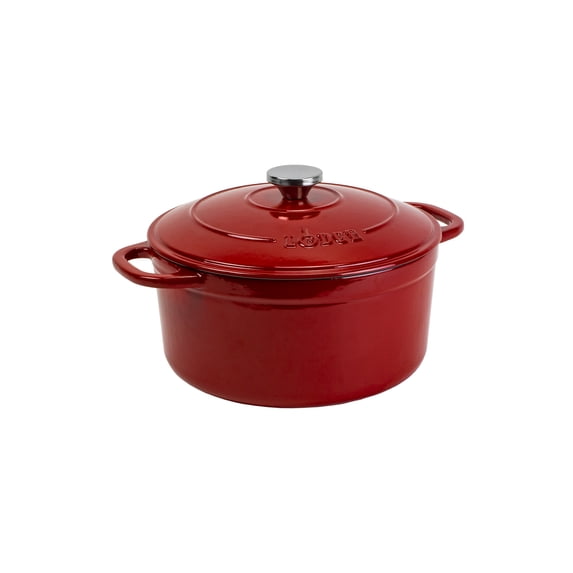 Lodge 5.5 Quart Cardinal Enamel Cast Iron Dutch Oven