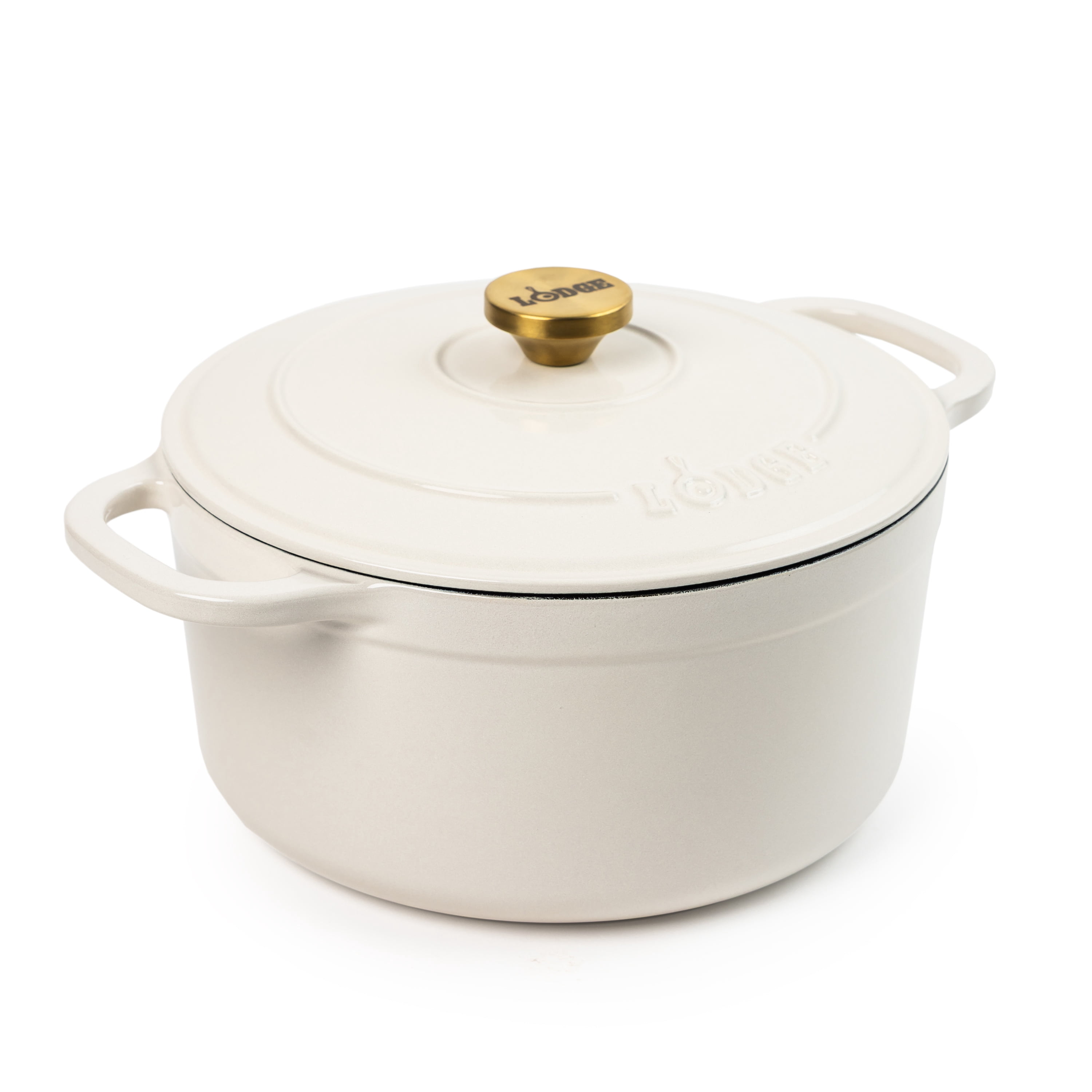 Lodge 7 Quart Oyster Enamel Cast Iron Dutch Oven - Walmart.com