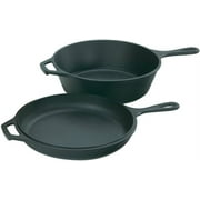 LODGE MFG Skillet/Griddle, With Lid, Seasoned Cast Iron, 10-1/4-In. LCC3 Residential Use, Standard Application