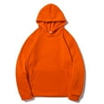 thumbnail image 1 of LODIENY Men's Hooded Sweatshirts Long Sleeve Casual Pullover Hoodie Regular Fit Lightweight Soft Cotton Active Sweatshirt with Pockets Orange M, 1 of 6
