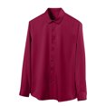 thumbnail image 1 of LODIENY Mens Dress Shirts Slim Fit Button Down Long Sleeve Stretch Collared Shirt Cotton Wrinkle Free Button Up Cool Thin Tops Wine XS, 1 of 5
