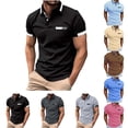 thumbnail image 1 of LODIENY Mens Henley Shirts Casual Summer Short Sleeve Quarter Button V Neck Graphic Lapel Stretch Golf T-Shirts Trendy Regular Fit Cozy Pullover Tops with Pockets Dark Gray XXL, 1 of 7