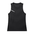 thumbnail image 1 of LODIENY Mens Workout Tank Tops Quick Dry Athletic Gym Muscle Fit Vest Breathable Mesh Sleeveless Crew Neck Running Training Shirts Black L, 1 of 6