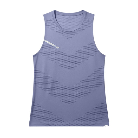 LODIENY Mens Workout Tank Tops Quick Dry Athletic Gym Muscle Fit Vest Breathable Mesh Sleeveless Crew Neck Running Training Shirts Gray XXXL