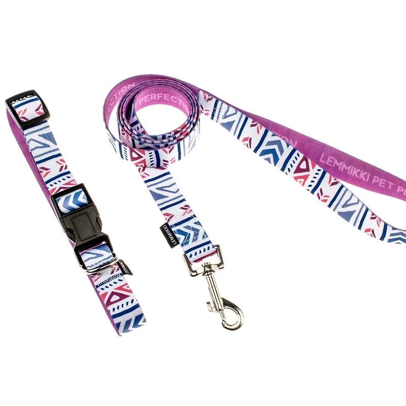 LOEFME Dog Collar and Leash Set Adjustable Dog Collars for Small Girl or Boy Dogs Puppy Collars